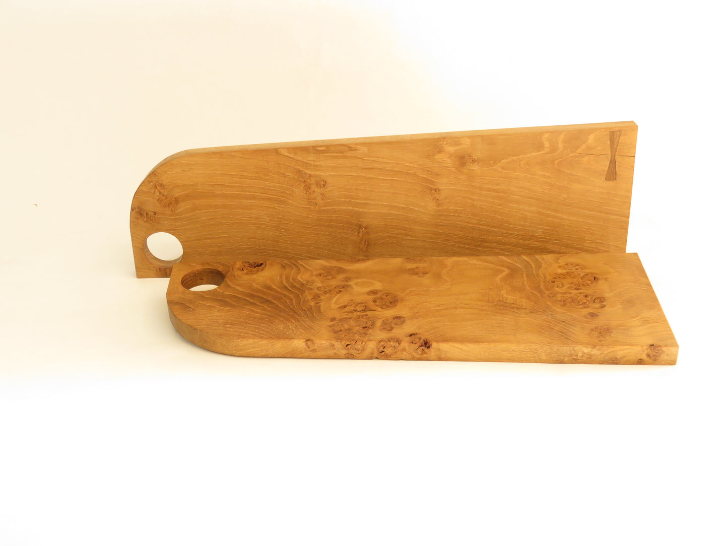 Pair of Irish Oak Cruinn serving boards