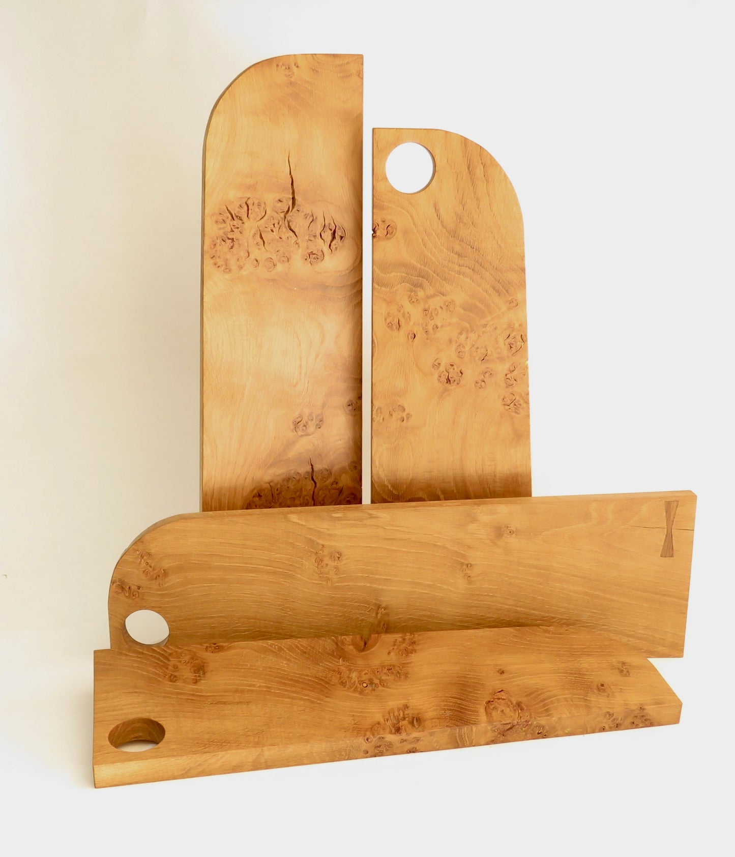 Four Irish Oak Cruinn serving boards